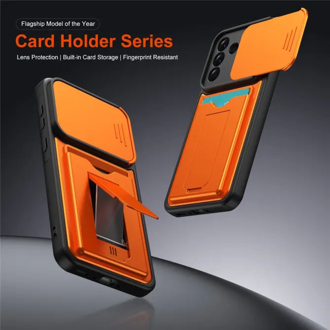Coque Samsung Galaxy A27 Cache Caméra Béquille et Porte-Cartes