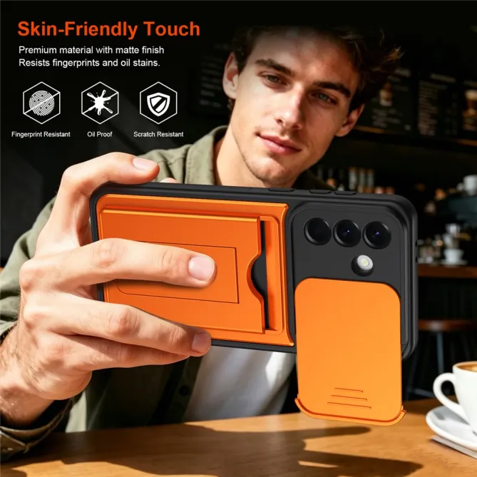 Coque Samsung Galaxy A27 Cache Caméra Béquille et Porte-Cartes