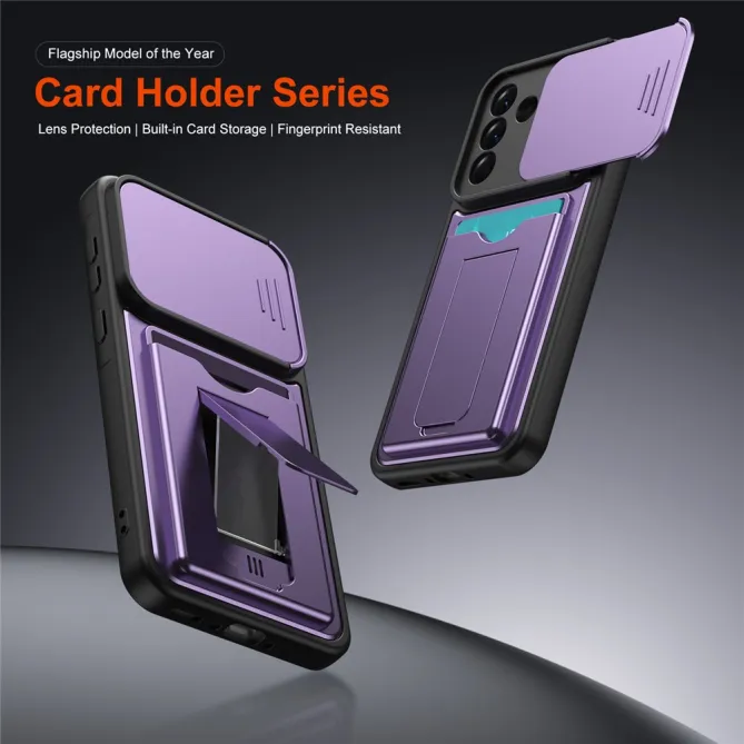 Coque Samsung Galaxy A27 Cache Caméra Béquille et Porte-Cartes