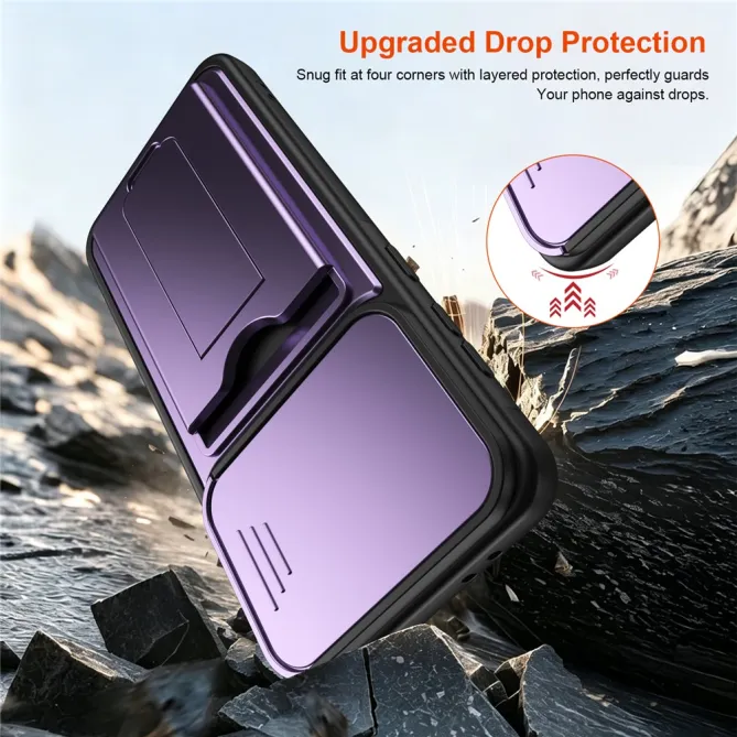 Coque Samsung Galaxy A27 Cache Caméra Béquille et Porte-Cartes