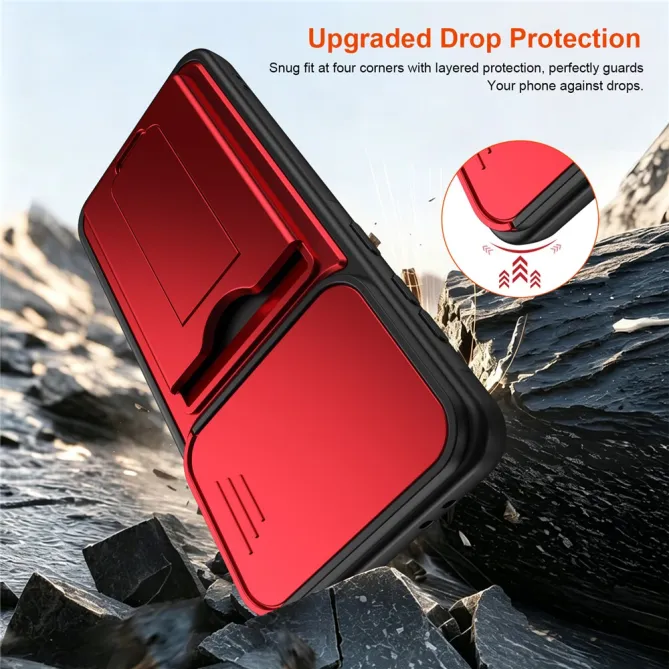 Coque Samsung Galaxy A27 Cache Caméra Béquille et Porte-Cartes