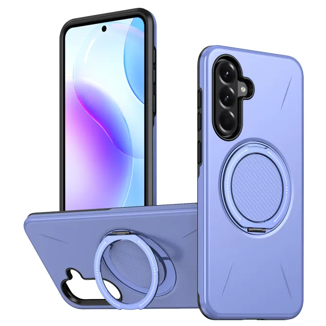 Coque Samsung Galaxy A27 Magnétique Anneau Rotatif Béquille
