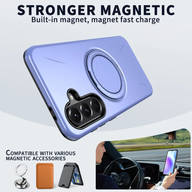 Coque Samsung Galaxy A27 Magnétique Anneau Rotatif Béquille