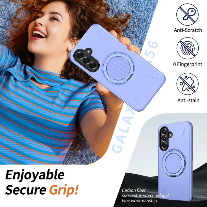 Coque Samsung Galaxy A27 Magnétique Anneau Rotatif Béquille