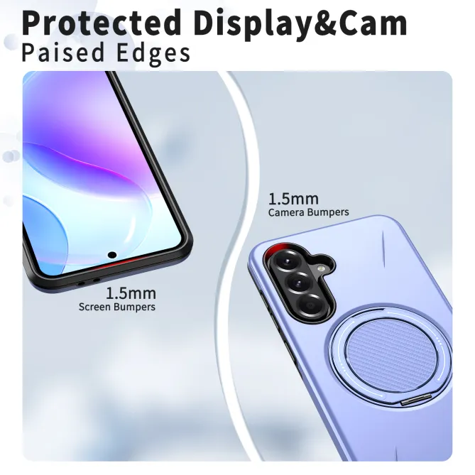 Coque Samsung Galaxy A27 Magnétique Anneau Rotatif Béquille