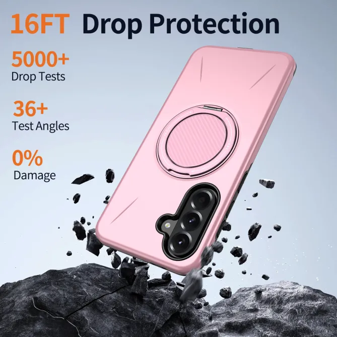 Coque Samsung Galaxy A27 Magnétique Anneau Rotatif Béquille