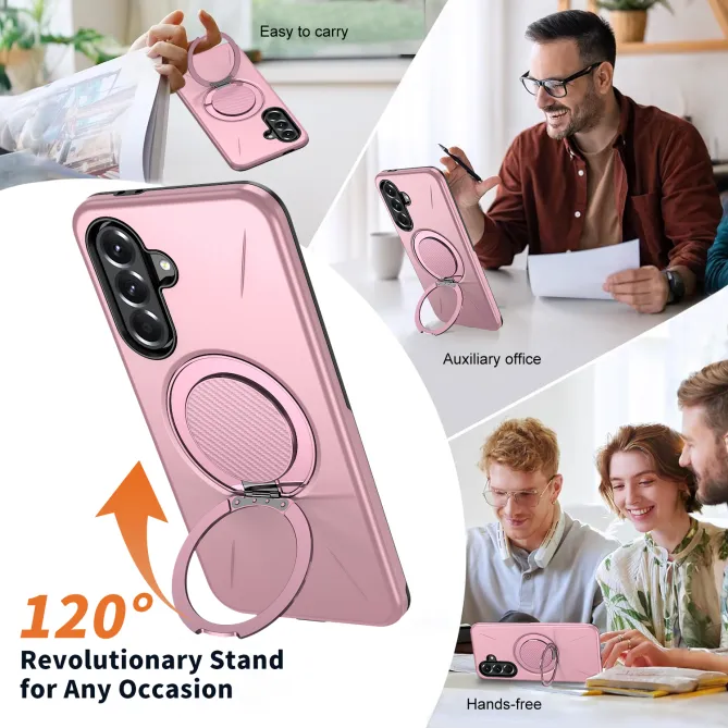 Coque Samsung Galaxy A27 Magnétique Anneau Rotatif Béquille