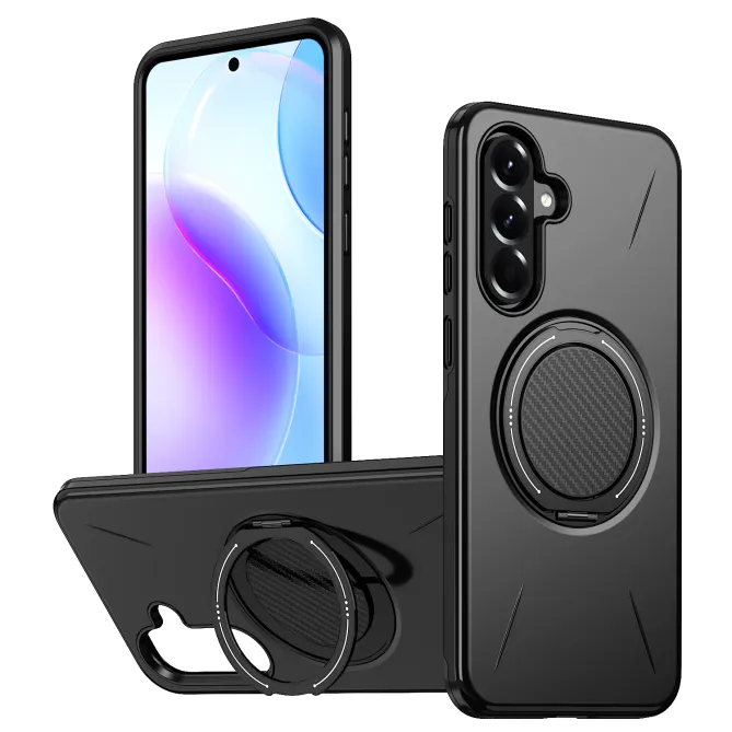 Coque Samsung Galaxy A27 Magnétique Anneau Rotatif Béquille