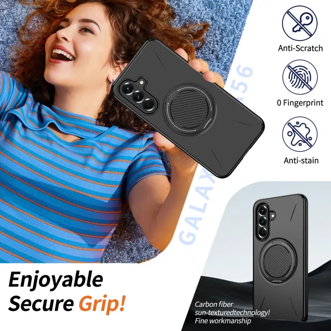 Coque Samsung Galaxy A27 Magnétique Anneau Rotatif Béquille