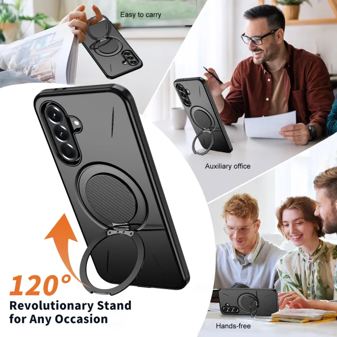 Coque Samsung Galaxy A27 Magnétique Anneau Rotatif Béquille