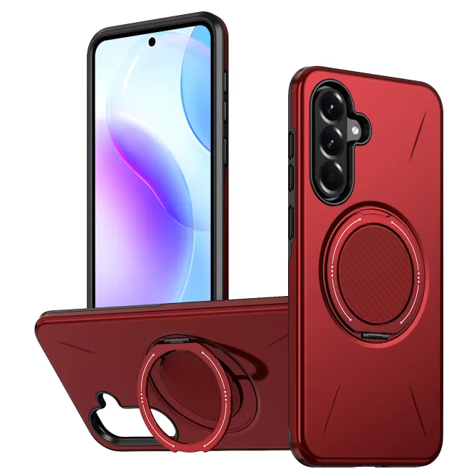 Coque Samsung Galaxy A27 Magnétique Anneau Rotatif Béquille