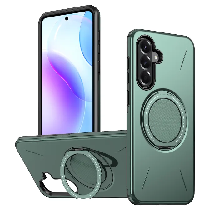 Coque Samsung Galaxy A27 Magnétique Anneau Rotatif Béquille