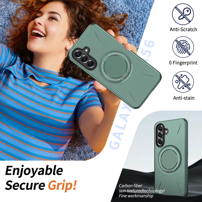 Coque Samsung Galaxy A27 Magnétique Anneau Rotatif Béquille