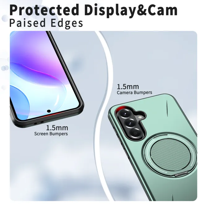 Coque Samsung Galaxy A27 Magnétique Anneau Rotatif Béquille