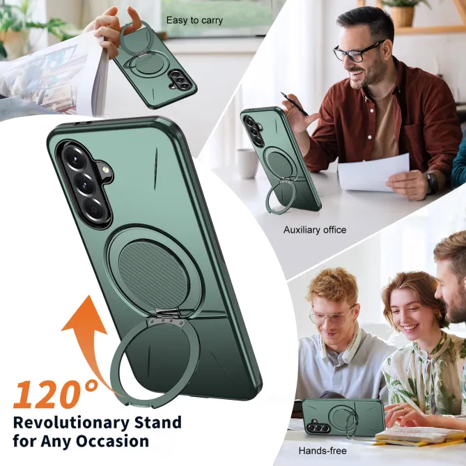 Coque Samsung Galaxy A27 Magnétique Anneau Rotatif Béquille