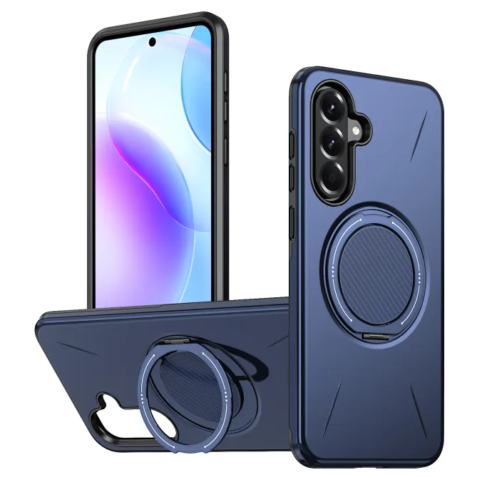 Coque Samsung Galaxy A27 Magnétique Anneau Rotatif Béquille