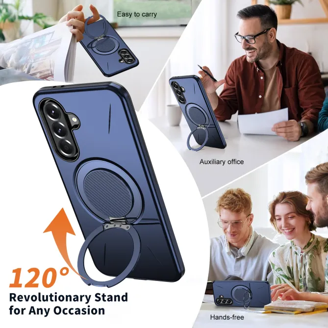 Coque Samsung Galaxy A27 Magnétique Anneau Rotatif Béquille