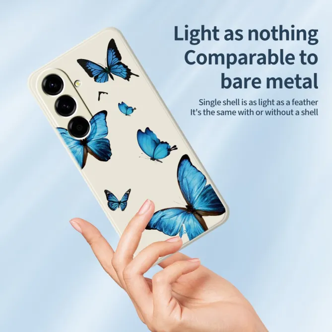 Coque Samsung Galaxy A27 Papillons Bleus