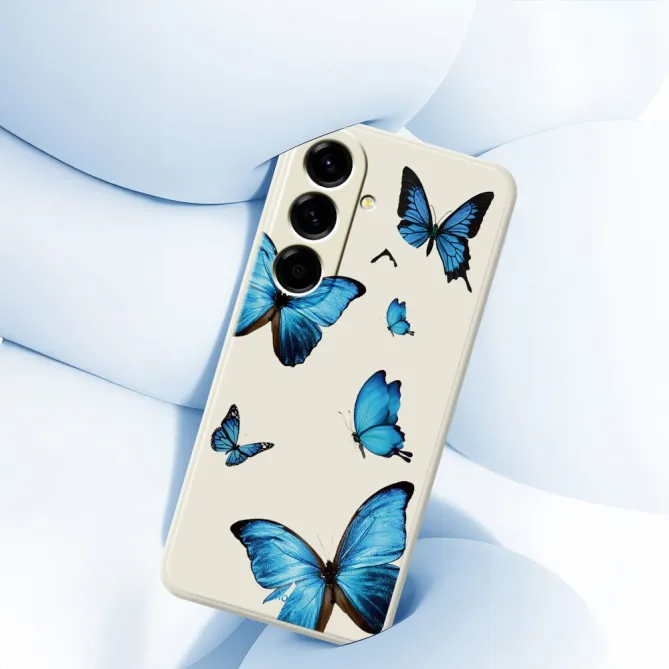 Coque Samsung Galaxy A27 Papillons Bleus