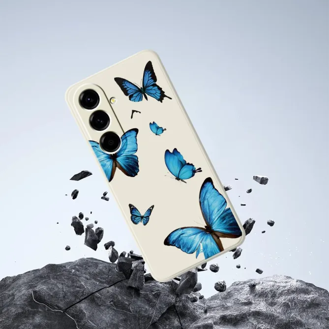 Coque Samsung Galaxy A27 Papillons Bleus
