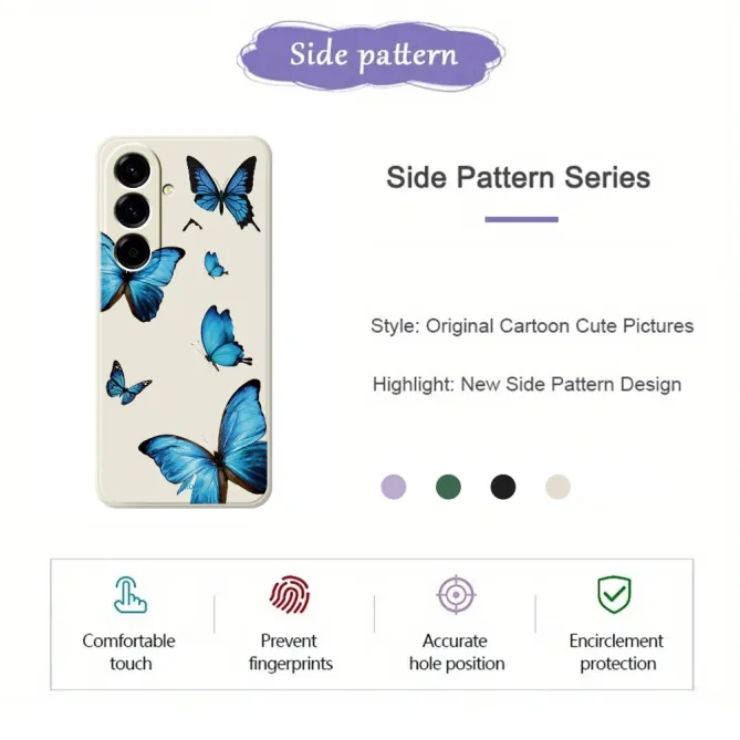 Coque Samsung Galaxy A27 Papillons Bleus