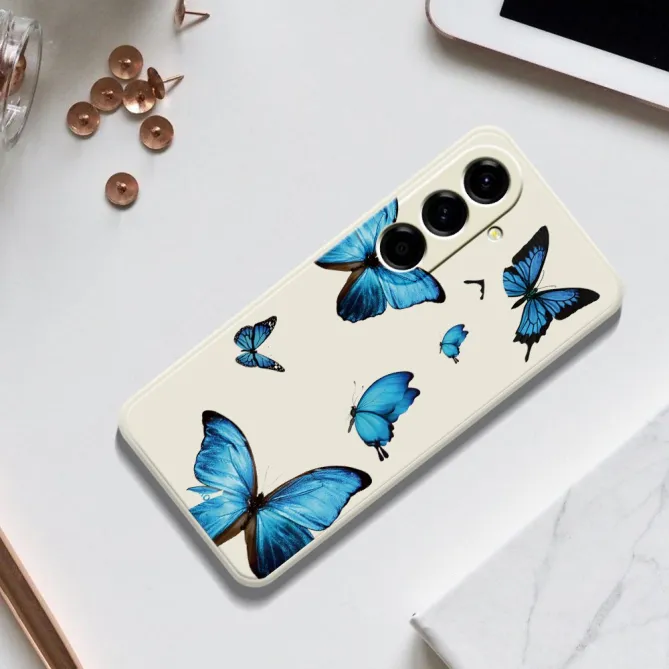 Coque Samsung Galaxy A27 Papillons Bleus