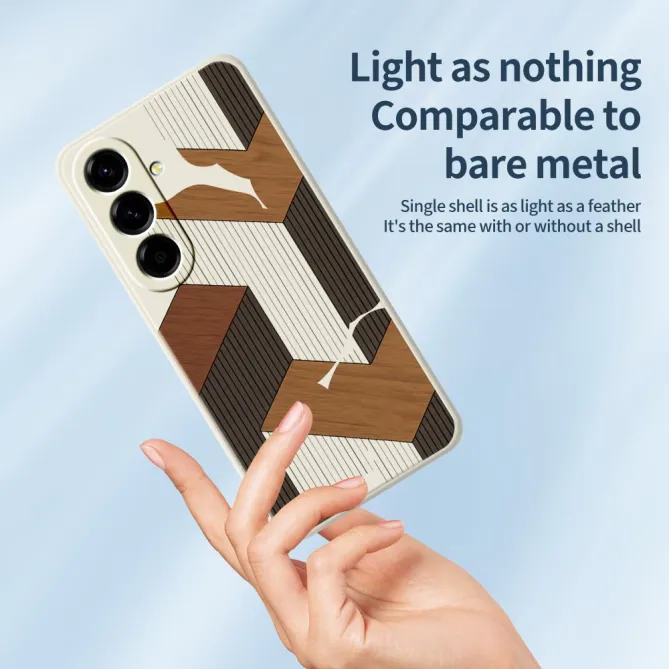 Coque Samsung Galaxy A27 Cubes Effet Bois Géométrique