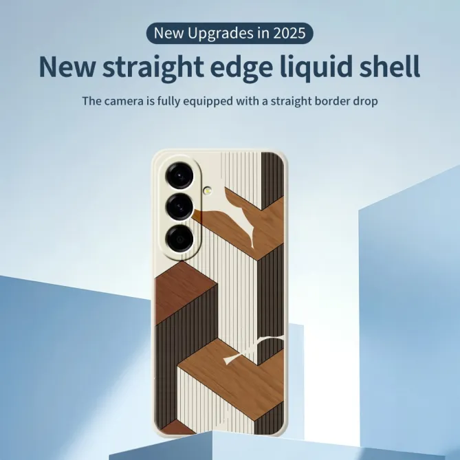 Coque Samsung Galaxy A27 Cubes Effet Bois Géométrique