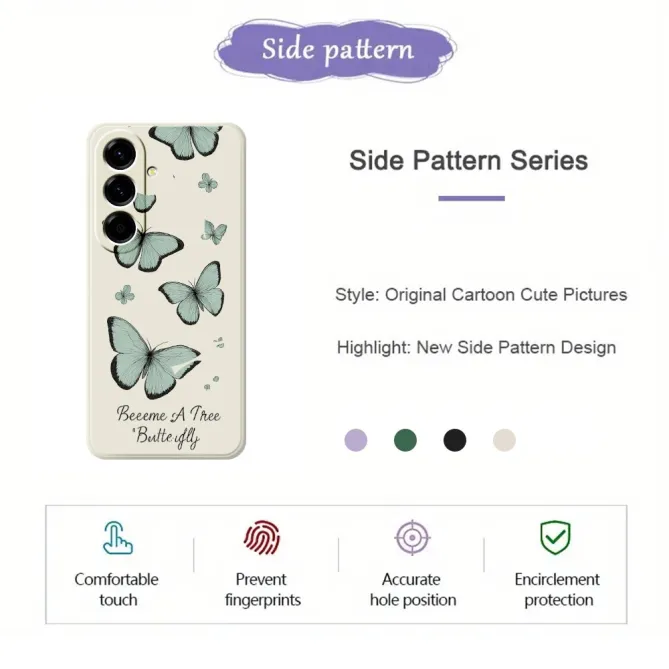 Coque Samsung Galaxy A27 Motif Papillons ÉLYA