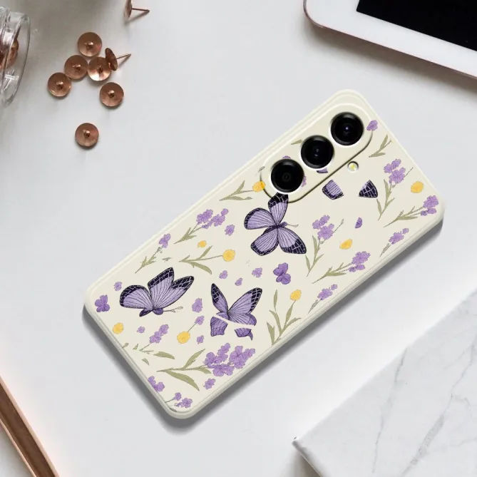 Coque Samsung Galaxy A27 Fleuri Papillons FLORA