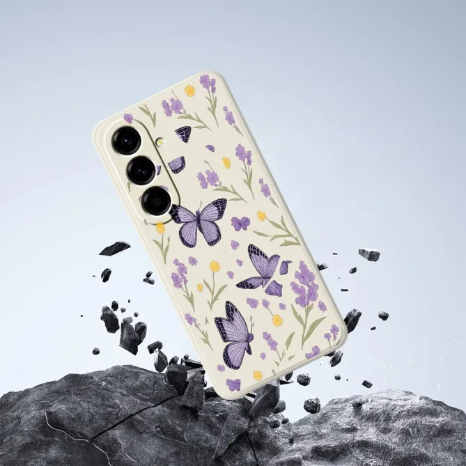 Coque Samsung Galaxy A27 Fleuri Papillons FLORA