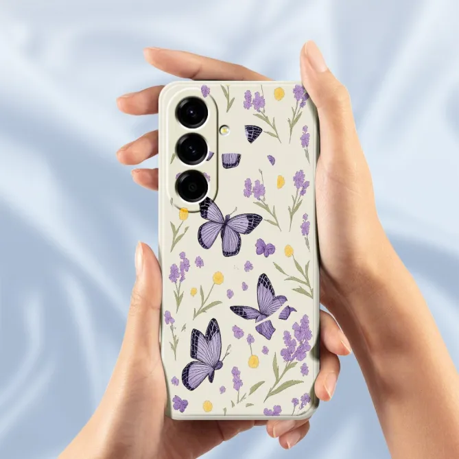 Coque Samsung Galaxy A27 Fleuri Papillons FLORA