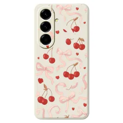 Coque Samsung Galaxy A27 Cerises et Noeuds COQUETA