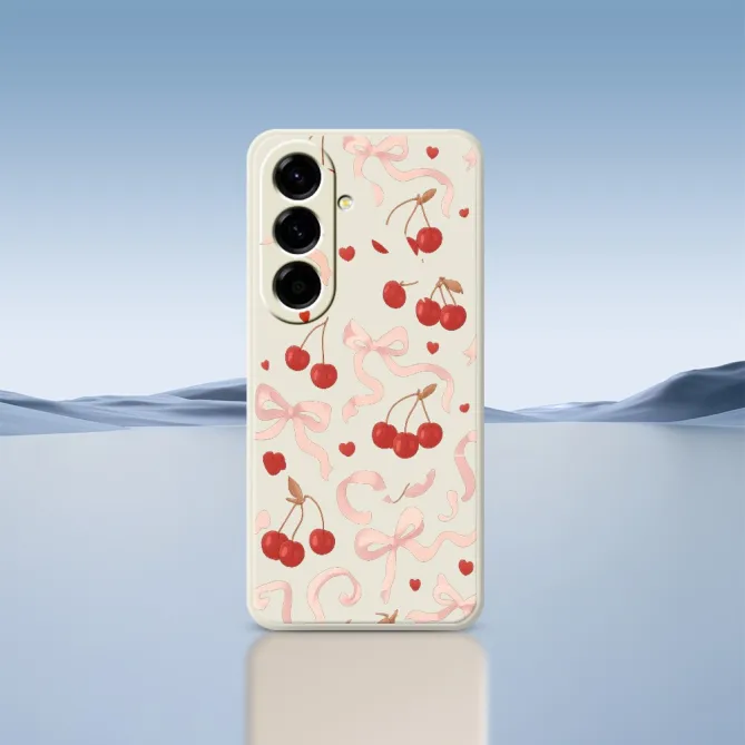 Coque Samsung Galaxy A27 Cerises et Noeuds COQUETA