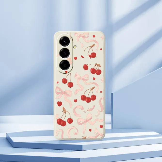 Coque Samsung Galaxy A27 Cerises et Noeuds COQUETA