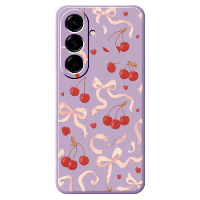 Coque Samsung Galaxy A27 Cerises et Noeuds COQUETA