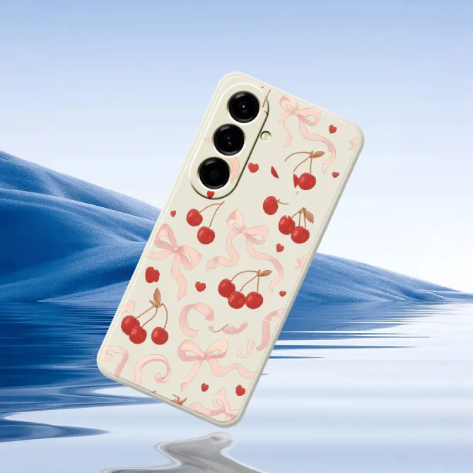 Coque Samsung Galaxy A27 Cerises et Noeuds COQUETA