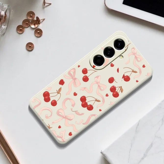 Coque Samsung Galaxy A27 Cerises et Noeuds COQUETA