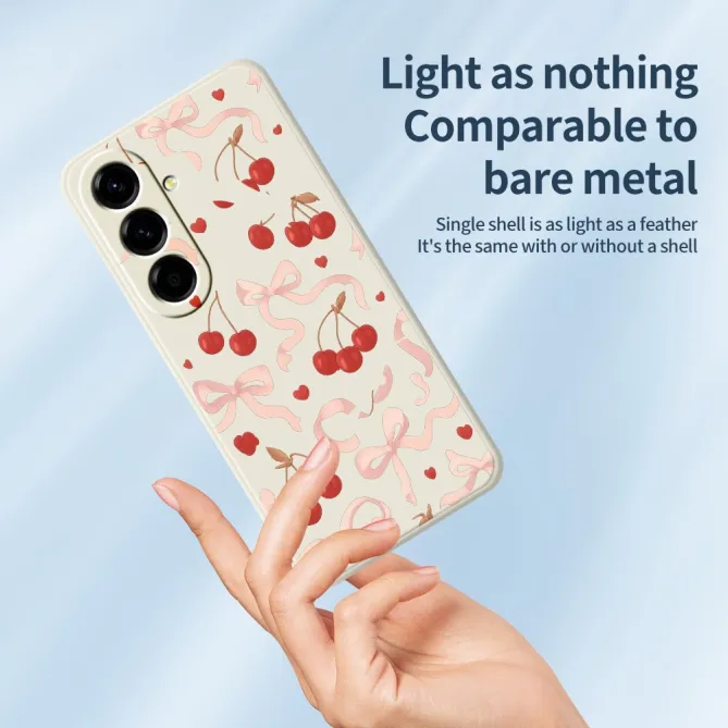 Coque Samsung Galaxy A27 Cerises et Noeuds COQUETA