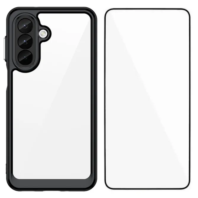 Coque Samsung Galaxy A27 Contour Couleuré avec Verre Trempé