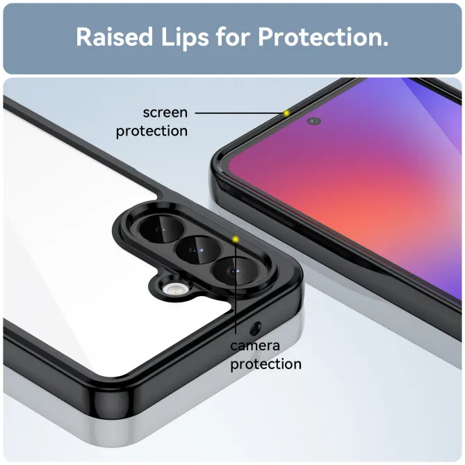 Coque Samsung Galaxy A27 Contour Couleuré avec Verre Trempé