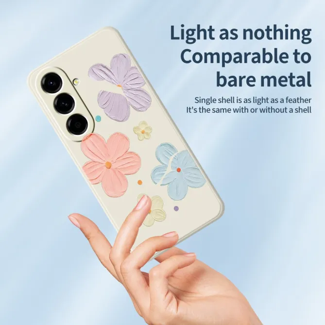 Coque Samsung Galaxy A27 Fleurs Effet Peinture à l'Huile ARTÉA