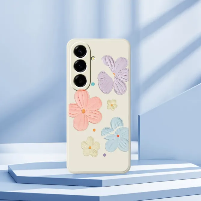 Coque Samsung Galaxy A27 Fleurs Effet Peinture à l'Huile ARTÉA