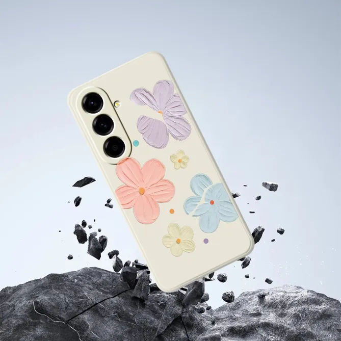 Coque Samsung Galaxy A27 Fleurs Effet Peinture à l'Huile ARTÉA