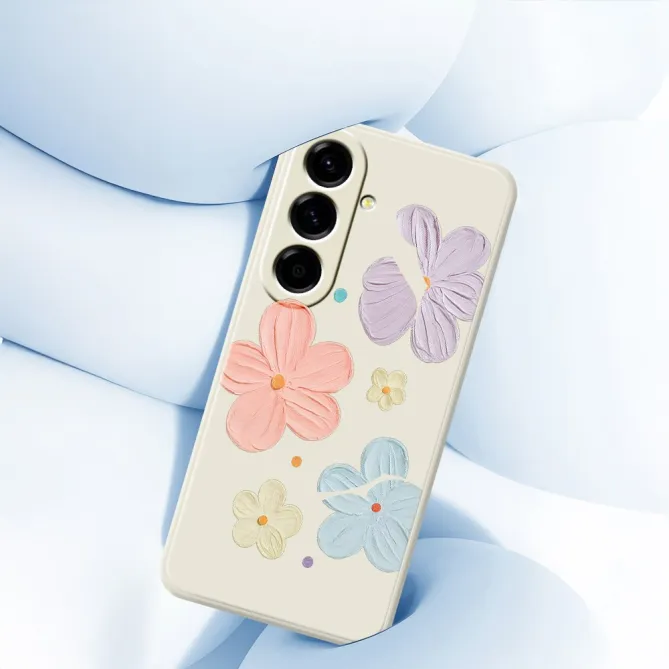 Coque Samsung Galaxy A27 Fleurs Effet Peinture à l'Huile ARTÉA