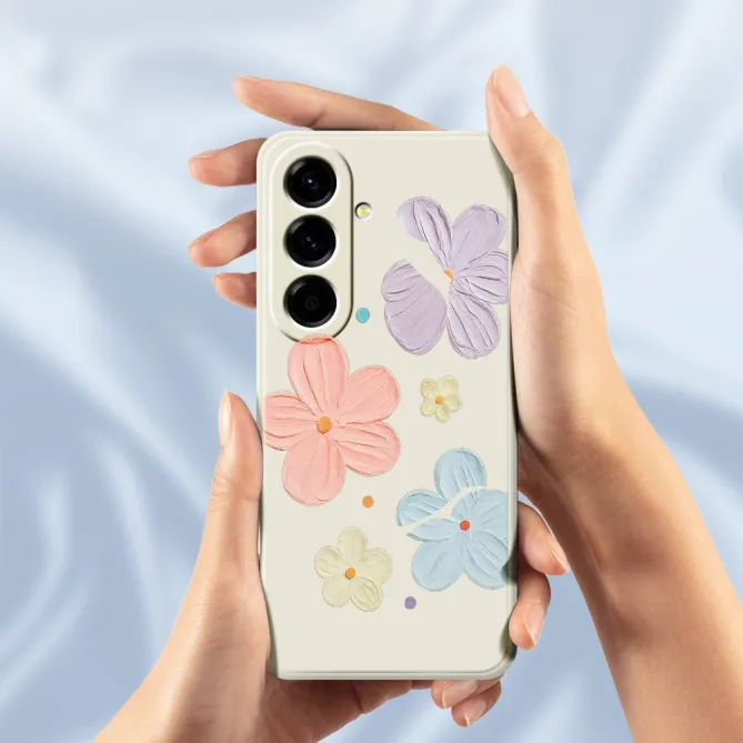 Coque Samsung Galaxy A27 Fleurs Effet Peinture à l'Huile ARTÉA