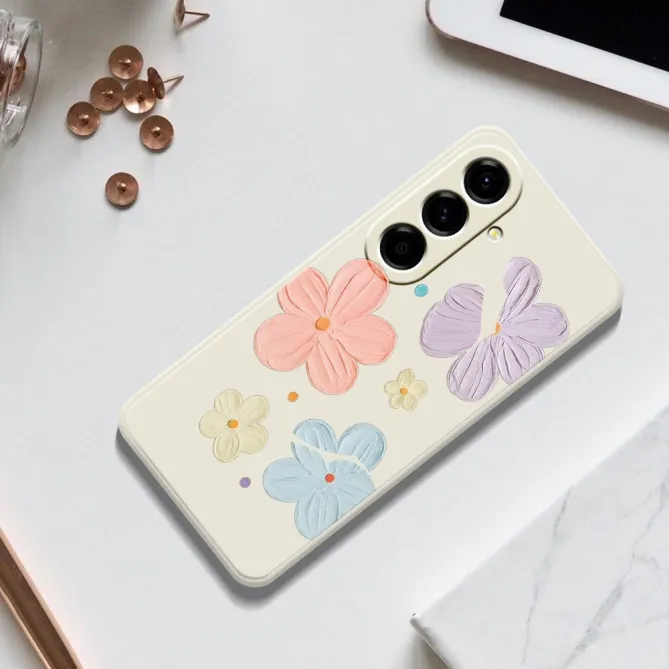 Coque Samsung Galaxy A27 Fleurs Effet Peinture à l'Huile ARTÉA