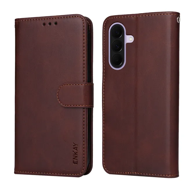 Housse Samsung Galaxy A27 Effet Cuir Porte-Cartes + Verre Trempé