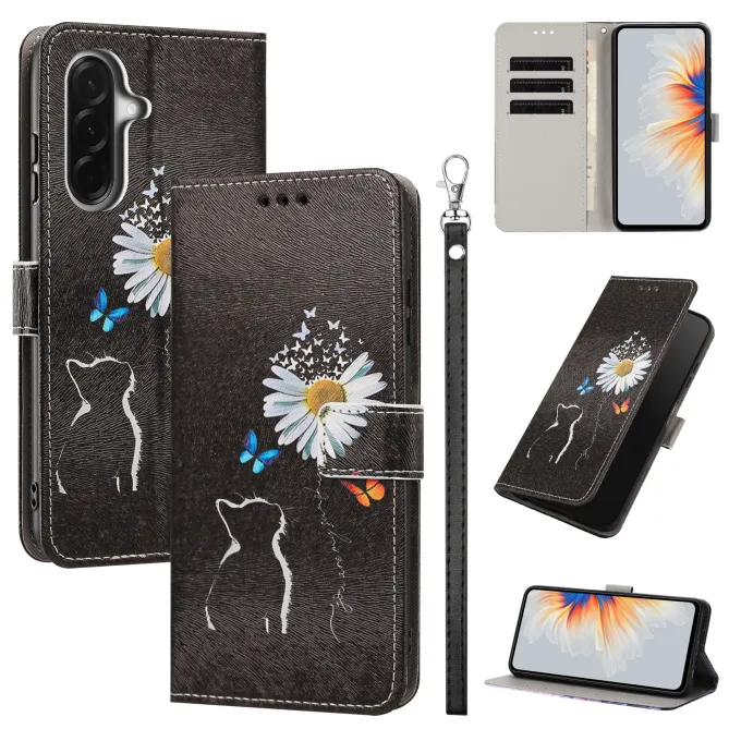 Housse Samsung Galaxy A27 Chat et Marguerite