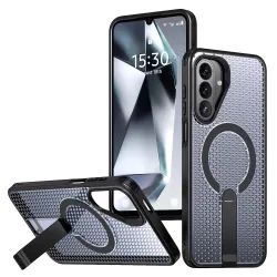 Coque Samsung Galaxy A27 Magnétique Support Texture Grille